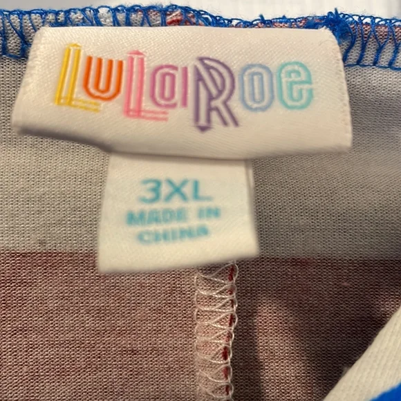 LuLaRoe Blue and Red Star Hoodie - Picture 6 of 6